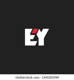 letters E & Y Joint logo icon vector template.
