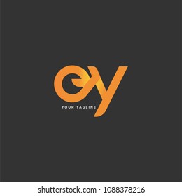 Letters E Y logo icon vector template.
