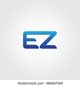 The letters E and Z Combined Icon Logo. EZ Initial Vector Design Element For Download