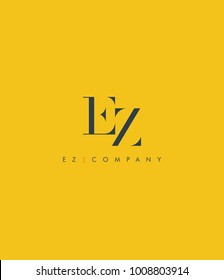 Letters E Z, E & Z joint logo icon vector element.
