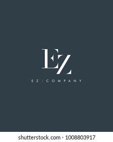 Letters E Z, E & Z joint logo icon vector element.