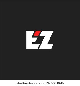 letters E & Z Joint logo icon vector template.
