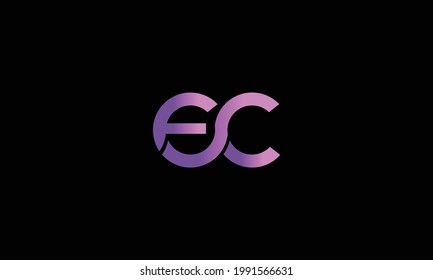 LETTERS EC LOGO DESIGN OR CE LOGO CONCEPT