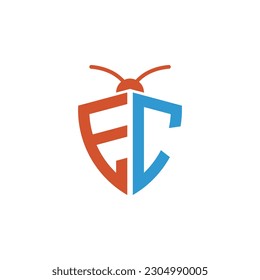 Letters EC Pest Control Logo