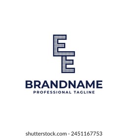 Letters EE Dot Monogram Logo, Suitable for business with EE initials