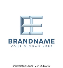 Letters EE Monogram Logo, for business with AA initials