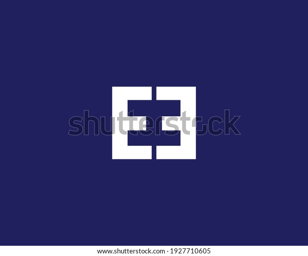 letters eh and he logo design vector template