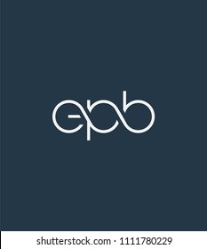 Letters EPB Joint logo icon vector element.
