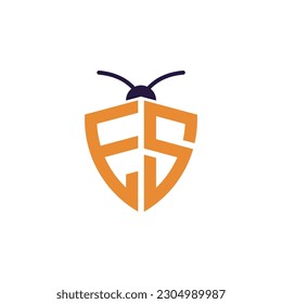 Letters ES Pest Control Logo