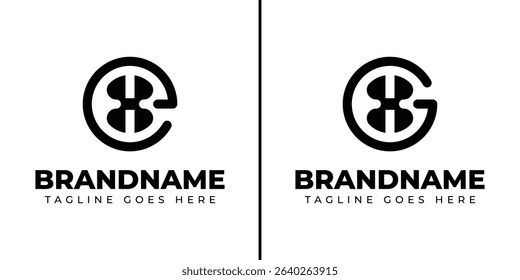 Letters EX and GX Monogram Logo, for any brand with EX XE GX XG initials