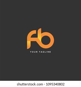 Letters F B joint logo icon vector template.
