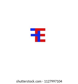 Letters F E, F&E joint logo icon vector