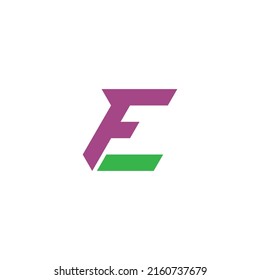 
Letters f ,E and L simple logo vector