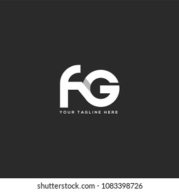 Letters F G, F & G joint logo icon vector template.
