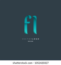 Letters F & L joint logo icon vector element.
