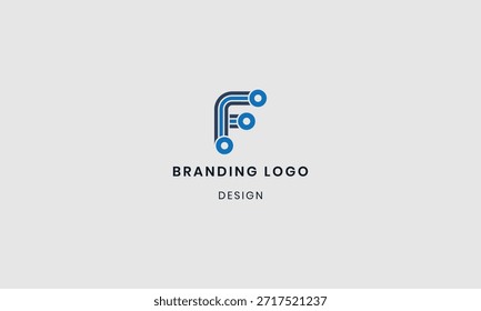 Letras F diseño de logotipo. Diseño creativo y moderno.