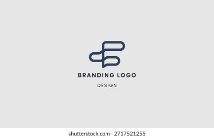 Letras F diseño de logotipo. Diseño creativo y moderno.