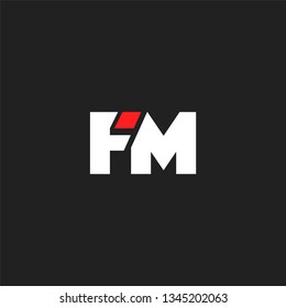 letters F & M Joint logo icon vector template.
