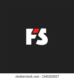 letters F & S Joint logo icon vector template.
