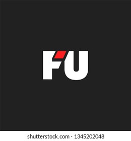 letters F & U Joint logo icon vector template.
