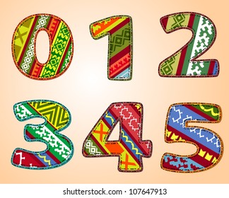 letters of fabric designs