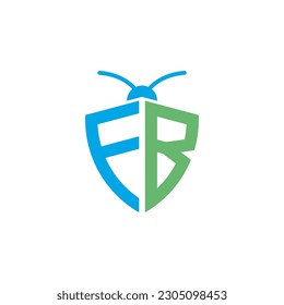 Logotipo de control de plagas en las letras FB
