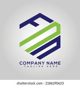 Letras FCC o plantilla de logotipo CCF, imagen de tres letras