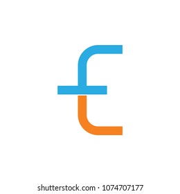 letters fe simple logo 
