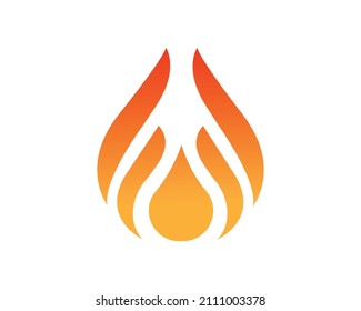 Letters ff Fire Creative and Modern Logo Vector Icon Alphabet Template.