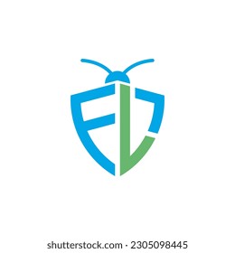 Letters FL Pest Control Logo