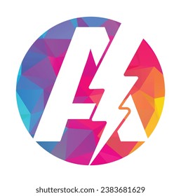 letras A con logotipo flash. Diseño de logotipo Lightning Thunder Letter A. Logo de Flash. plantilla de vector de diseño de logotipo A inicial