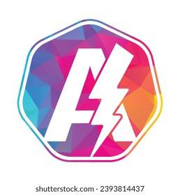 letters A with flash logo. Lightning Thunder Letter A logo design. Flash logo. initial A logo design vector template