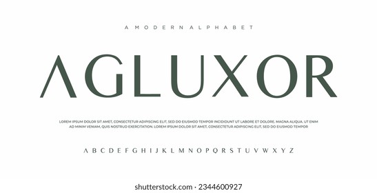 letters font Elegant awesome minimalist geometric typeface design