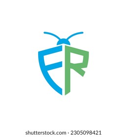 Letters FR Pest Control Logo