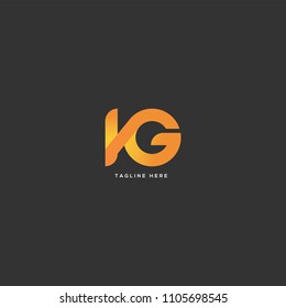 Letters I G joint logo icon vector template.
