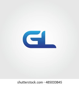 The letters G and L Combined Icon Logo Templates. GL Initial Vector Design Element For Download