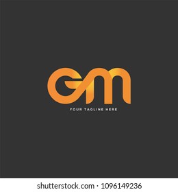 Letters G & M joint logo icon vector template.