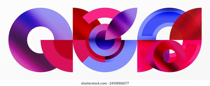 the letters a and g are made up of colorful circles High quality