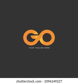 Letters G & O joint logo icon vector template.