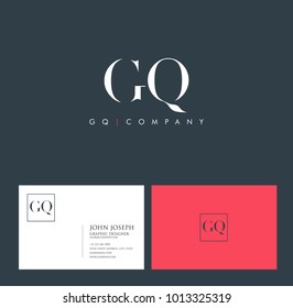 Letters G Q, G & Q joint logo icon vector element.