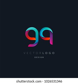 Letters G Q, G & Q logo, multi colour letters icon vector template.
