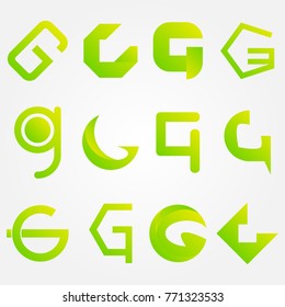 Letters G Vector Typo