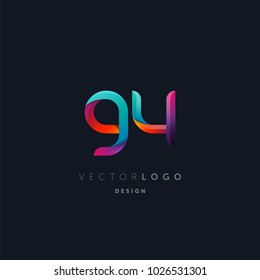 Letters G Y, G & Y logo, multi colour letters icon vector template.