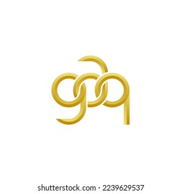 Logo de Letters GAQ Simple Moderno Limpio