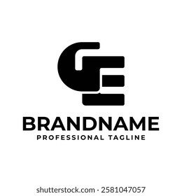 Letters GE Monogram Logo, suitable for any brand with EG or GE initials