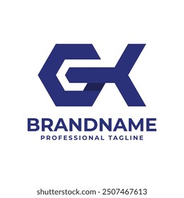 Letters GK Hexagon Logo, suitable for any business with KG or GK initials