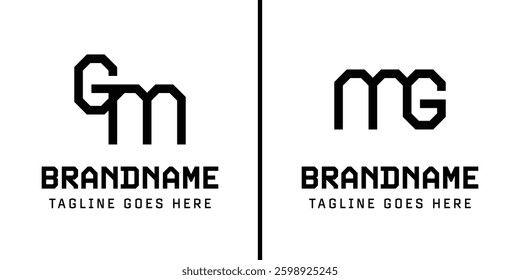 Letters GM and MG Monogram Logo, suitable for any business with MG or GM initials