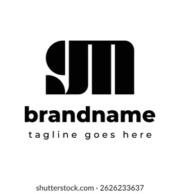 Buchstaben GM Monogramm Logo, geeignet für jedes Geschäft mit GM oder MG Initialen