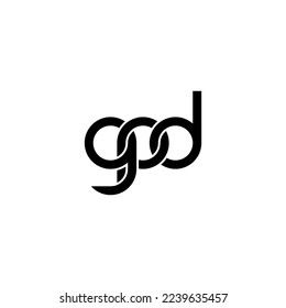 Letters GPD Logo Simple Modern Clean