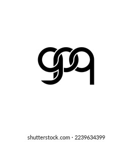 Letters GPQ Logo Simple Modern Clean